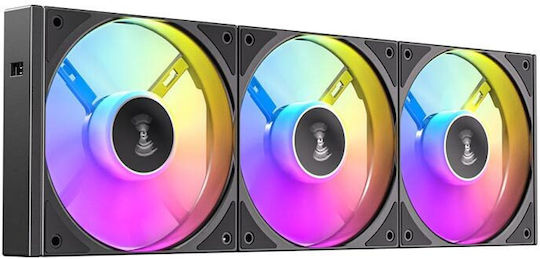 Antec C120 Gehäuselüfter (1500rpm / 65,08cfm) mit ARGB Beleuchtung und Verbindung 3-polig / 4-Pin PWM 3 Stück