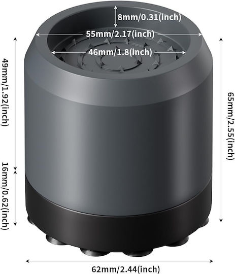 B0CYKNPPJV Anti-Vibrations-Pads Für Waschmaschine/Trockner 4Stück