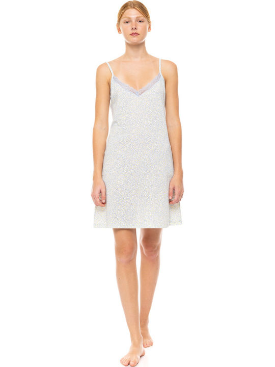 Pink Label Καλοκαιρινό Γυναικείο Νυχτικό Pastel Pink Label Καλοκαιρινό Γυναικείο Νυχτικό Pastel