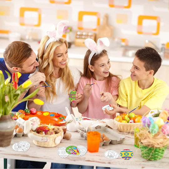 Set 48 Colored Easter Eggs Painting Kids