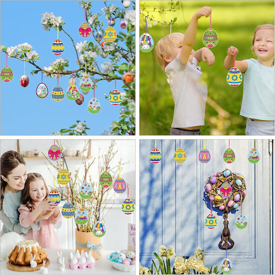 Set 48 Colored Easter Eggs Painting Kids