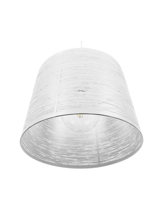 GloboStar Accademia White Bell Pendant Ceiling Light with E27 Socket 35x25x25cm