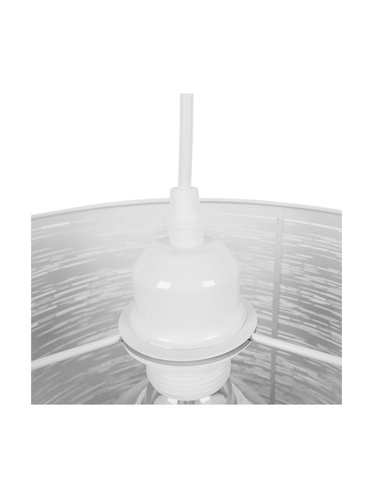 GloboStar Accademia White Bell Pendant Ceiling Light with E27 Socket 35x25x25cm