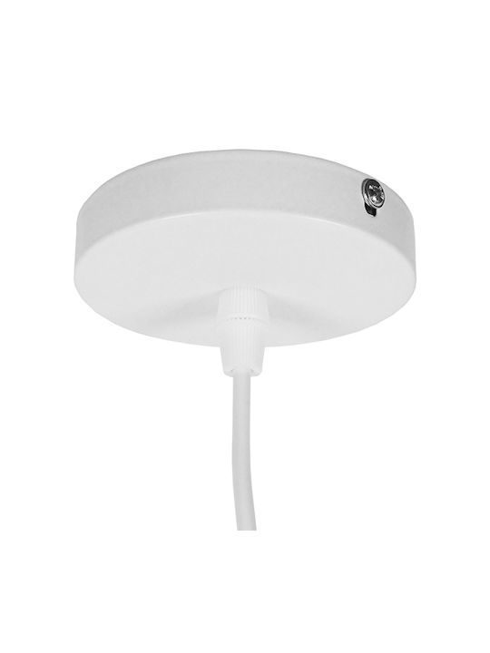 GloboStar Accademia White Bell Pendant Ceiling Light with E27 Socket 35x25x25cm