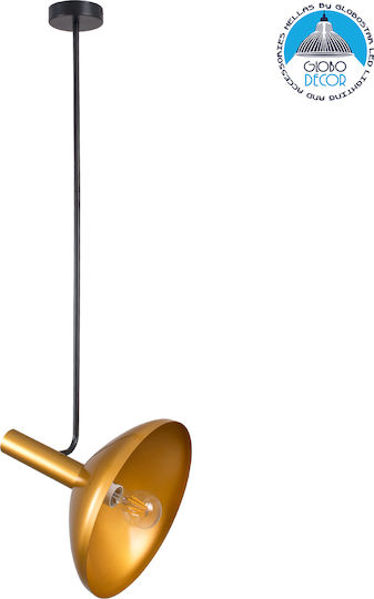 GloboStar Katie Pendant Light Gold Bell with Socket E27 35x35x120cm