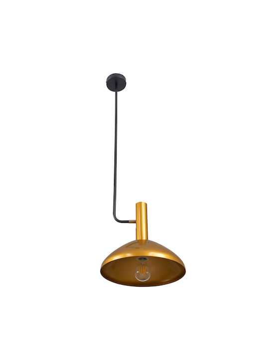 GloboStar Katie Pendant Light Gold Bell with Socket E27 35x35x120cm