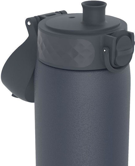 Ion8 Slim Water Bottle Ash Navy Stainless Steel 500ml