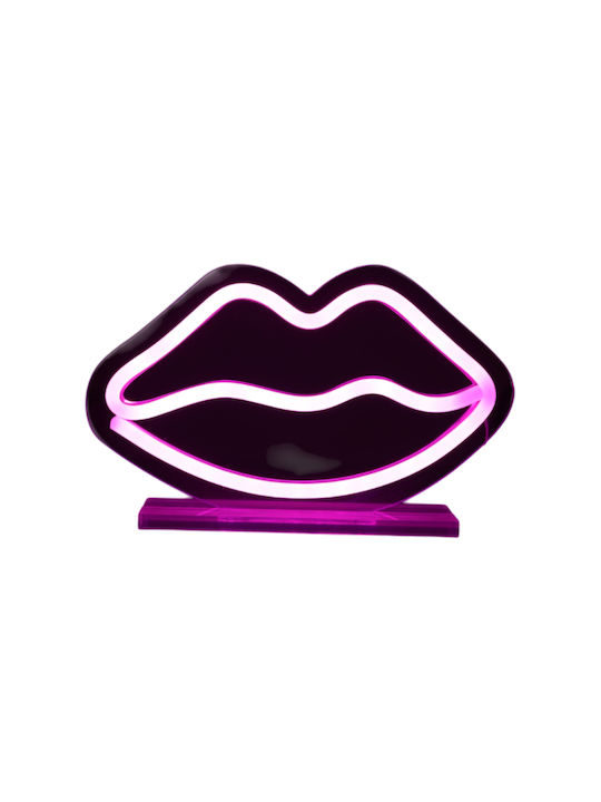 Επιγραφη I-total Xl2761b Led Lips 20,6x12,4cm