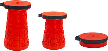 Powertech Powertech Klappbar Hocker Strand Rot 25.5x45cm.