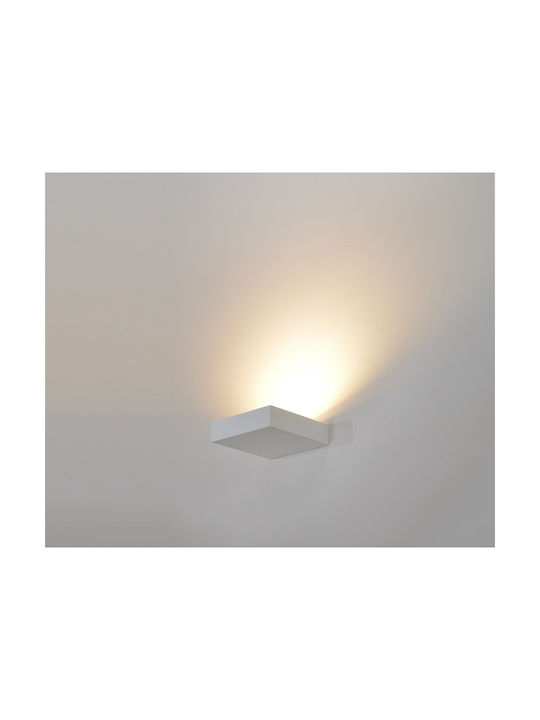 Luma Lamp Wall with Integrated LED and Warm White Light 14x14cm