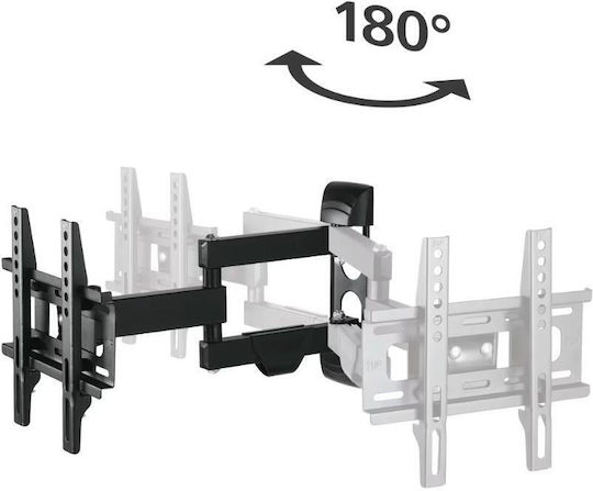 HAMA Suport TV Montat Pe Perete Cu Braț De Extensie Până La 48" Și 25kg Negru