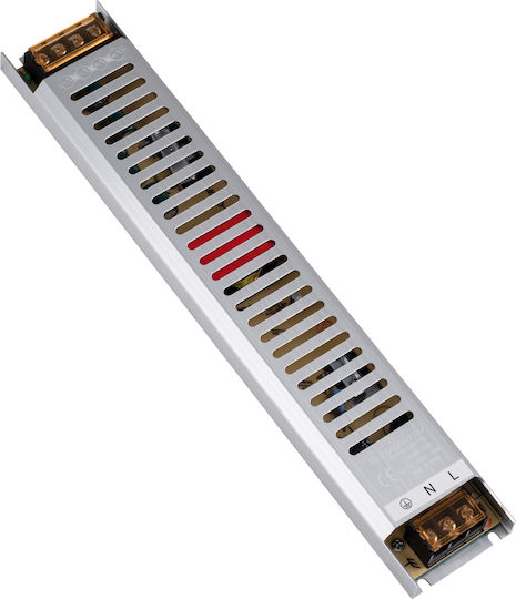 GloboStar Регулируемо Затъмняващо Се LED Захранване IP20 Мощност 200W с Изходно Напрежение 12V