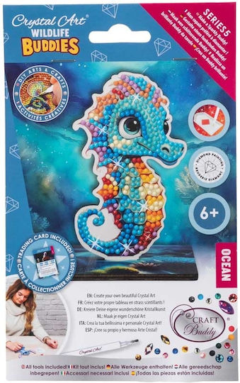 Set Pictură cu Diamante Craft Buddy Crystal Art Buddies Libelulă 7 Piese