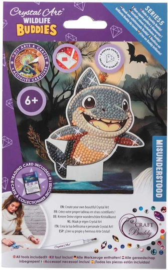 Комплект за диамантено рисуване Craft Buddy Crystal Art Buddies Акула 7 части