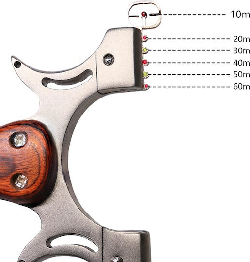 Set de Țepi din Metal Tăiați cu Laser 6 mm Bile din Metal Mâner Rotund 12 cm Mâner din Lemn Carcasă Maro Inclusă