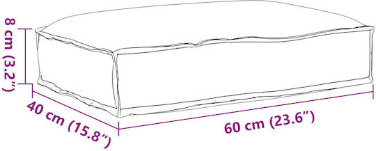 vidaXL Pallete Bench Cushion Royal Blue 40x60cm