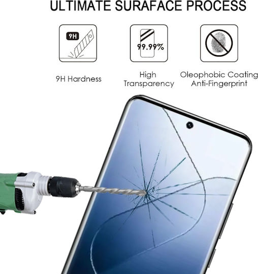Xiaomi 15 Pro 9h Hd 3d Извит Край Закалено Стъкло Черен