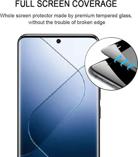 Xiaomi 15 Pro 9h Hd 3d Извит Край Закалено Стъкло Черен