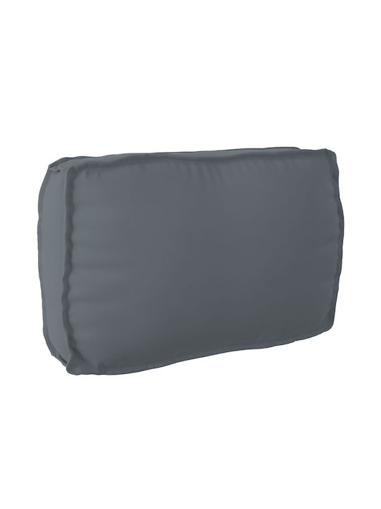 vidaXL Waterproof Bench Cushion for Pallet with Backrest Anthracite 40x70cm