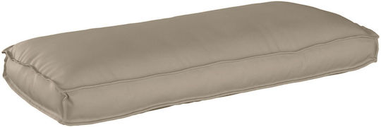 vidaXL Waterproof Garden Chair Cushion with Backrest Brown 50x120cm