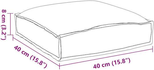 vidaXL Gartenstuhlkissen Paletten Grau 2 Stück 40x40cm
