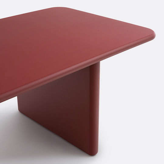 Table Dining Room Wooden Red 230x100x75cm