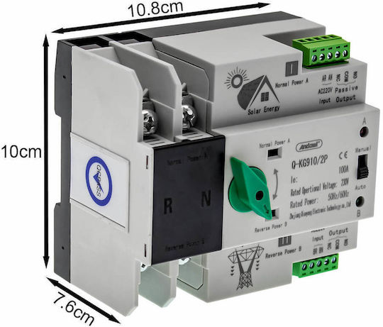 Automatic Dual Power Transfer Switch Q-kg910 Andowl