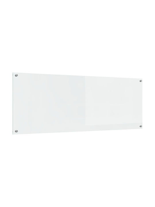 vidaXL Rectangular Glass Back in Transparent Color 110x40x0.6cm 42001292