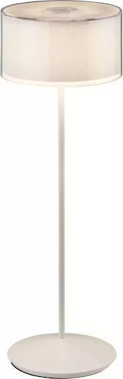 Abert Plastic Table Lamp with White Shade and Base