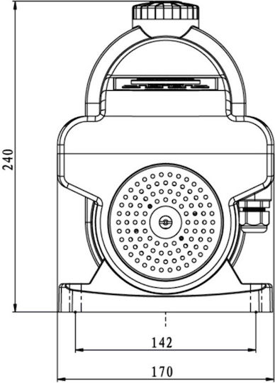 Kraft 43519 Single Stage Single Phase Water Pressure Pump without Container 650W