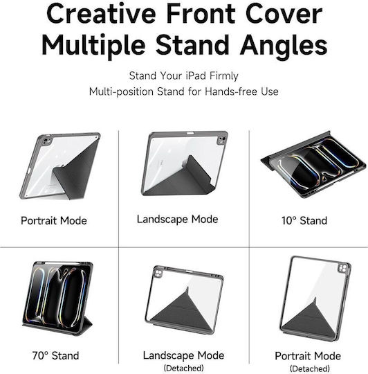 Dux Ducis Magi Flip Cover Μαύρη (Ipad Pro 11 (2024/2025))