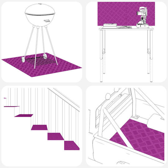 Aluminum Strips 2 Pcs Anti-slip 40x20 cm