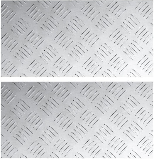 Aluminum Strips 2 Pcs Anti-slip 40x20 cm