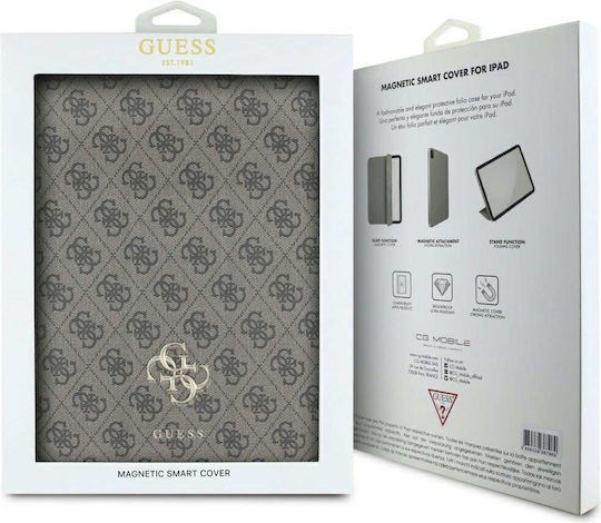 Guess Magnetic 4G Big Logo Flip Cover Καφέ (iPad Pro 13 (2024))