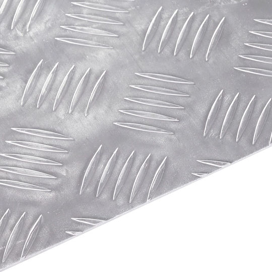 Aluminium-Riffelbleche 4er-Pack Rutschfest 50x25 cm