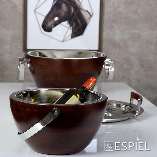 Espiel Einfache Champagners Inox mit Abmessungen 30x30x16cm