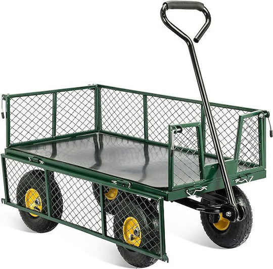 BWB3600 Trailer Garden Cart Metallic Four-wheel with Maximum Load Weight 300kg