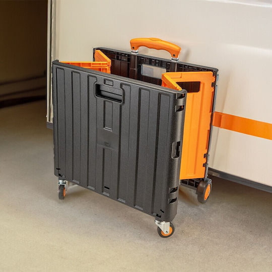 Foldable Garden Cart Plastic Four-wheel 50lt