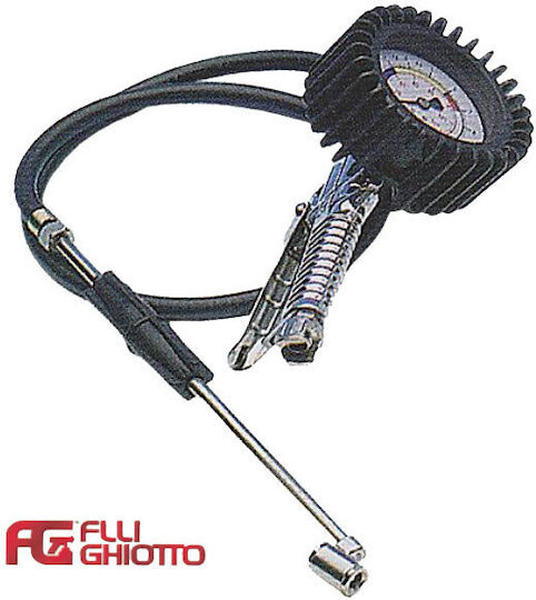 Fratelli Ghiotto Air Pressure Gauge with Tyre Inflator Pistol 12bar 27GSS