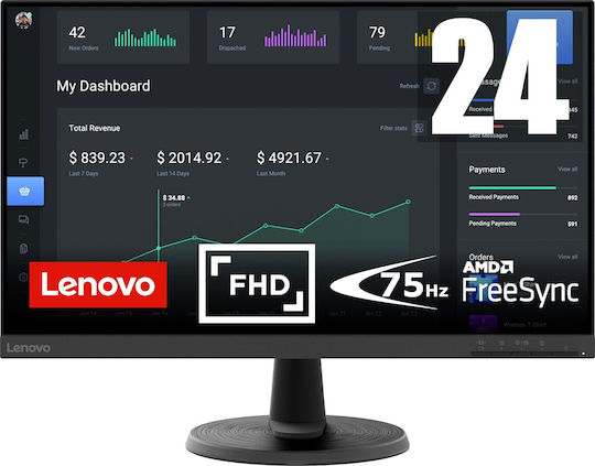 ASRock CL25FFA IPS Gaming Monitor 24.5" FHD 1920x1080 με Χρόνο Απόκρισης 4ms GTG