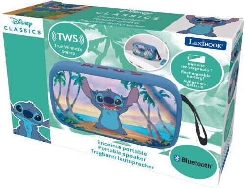 Lexibook Ηχείο Bluetooth με Ραδιόφωνο και Διάρκεια Μπαταρίας έως 4 ώρες Γαλάζιο BT018D