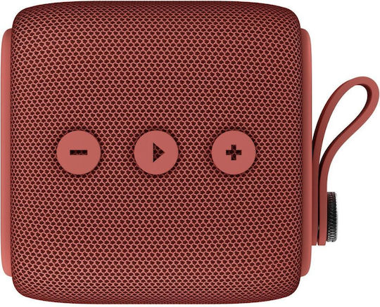 Fresh 'n Rebel Rockbox Bold S Impermeabil Boxă Bluetooth 5W cu Durată de Baterie până la 12 ore Safari roșu