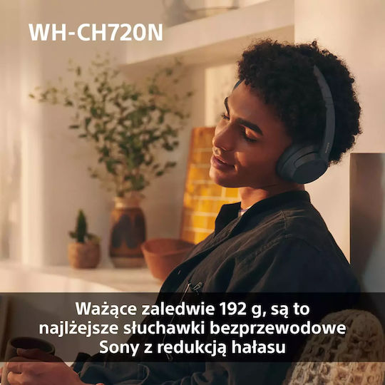 Sony WH-CH720N Wireless / Wired Over Ear Headphones with 35 hours of Operation and Quick Charge Pink