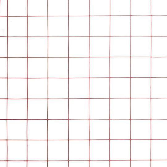 vidaXL Wire Fencing with PVC Coating Red 0.5x10m
