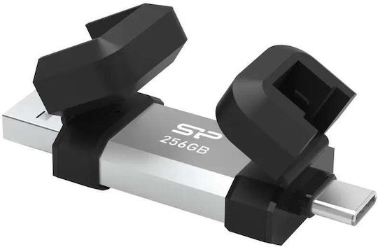 Silicon Power 256GB USB 2.0 Stick Silber