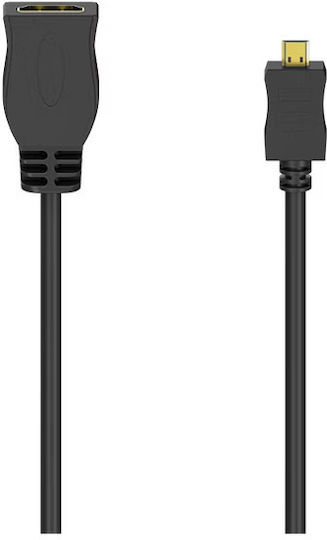 Hama Hdmi Adapter Type D Micro Plug Type A Socket Ethernet Gold Plated