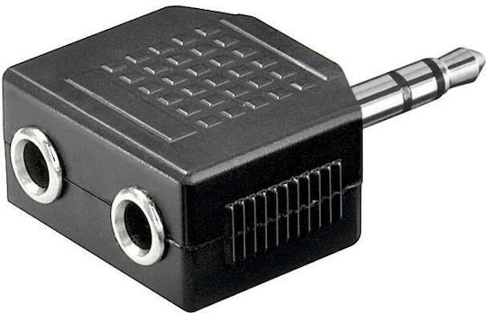 Converter 3.5mm male to 3.5mm 2x female 1pcs 403016