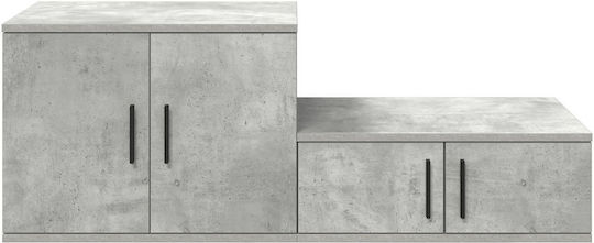 Kabinett Aufbewahrung L127xB41xH40cm