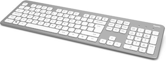 HAMA KMW700 Fără fir Set tastatură și mouse Engleză US Alb