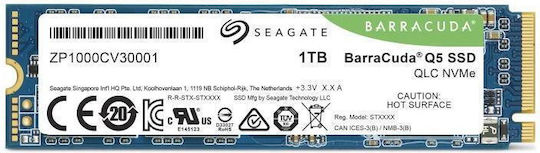 Seagate Barracuda Q5 SSD 1TB M.2 NVMe PCI Express 3.0 ZP1000CV3A001